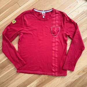 Scuderia Ferrari Red Long Sleeve Tee